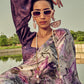 Rajwada Purple Digital Printed Saree For Women