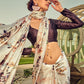 Rajwada White Digital Printed Saree For Women