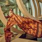 Rajwada Brown Digital Printed Saree For Women