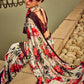 Rajwada Off White Digital Printed Saree For Women