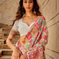 Rajwada Off White Kashmiri Handloom Woven Saree For Women