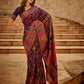 Rajwada Navy Blue Kashmiri Handloom Woven Saree For Women