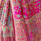Rajwada Light Green Printed Silk Blend Saree With Unstitched Blouse For Women
