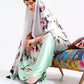 Rajwada Light Pink And Sea Green Printed Soft Crepe Saree With Unstitched Blouse For Women