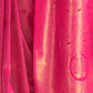 Rajwada Pink Woven Design Silk Blend Saree With Unstitched Blouse For Women