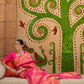 Rajwada Pink Woven Design Silk Blend Saree With Unstitched Blouse For Women