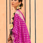 Rajwada Pink Woven Silk Blend Saree With Unstitched Blouse For Women
