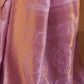 Rajwada Purple Woven Design Silk Blend Saree With Unstitched Blouse For Women
