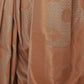 Rajwada Grey Woven Design Silk Blend Saree With Unstitched Blouse For Women