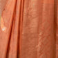 Rajwada Orange Woven Design Silk Blend Saree With Unstitched Blouse For Women