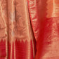 Rajwada Women Festive Orange Silk Blend Woven Saree With Unstitched Blouse