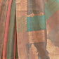 Rajwada Multicolor Woven Organza Saree With Unstitched Blouse For Women