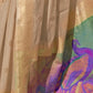 Rajwada Beige Woven Design Silk Blend Saree With Unstitched Blouse For Women