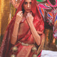 Rajwada Maroon Woven Design Silk Blend Saree With Unstitched Blouse For Women