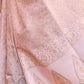 Rajwada Peach Woven Design Silk Blend Saree With Unstitched Blouse For Women