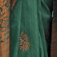 Rajwada Green Woven Design Silk Blend Saree With Unstitched Blouse For Women