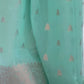 Rajwada Light Green Woven Design Silk Blend Saree With Unstitched Blouse For Women