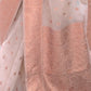 Rajwada Light Pink Woven Design Silk Blend Saree With Unstitched Blouse For Women