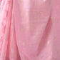 Rajwada Pink Woven Design Cotton Blend Saree With Unstitched Blouse For Women