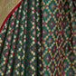 Rajwada Women Festive Green Silk Blend Woven Saree With Unstitched Blouse