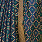 Rajwada Women Festive Blue Silk Blend Woven Saree With Unstitched Blouse