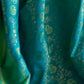 Rajwada Teal Woven Design Silk Blend Saree With Unstitched Blouse For Women