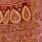 Rajwada Women Festive Maroon Silk Blend Woven Saree With Unstitched Blouse