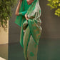 Rajwada Green Woven Design Silk Blend Saree With Unstitched Blouse For Women