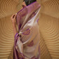 Rajwada Purple Woven Design Silk Blend Saree With Unstitched Blouse For Women