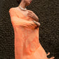 Rajwada Orange Woven Design Silk Blend Saree With Unstitched Blouse For Women