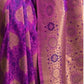 Rajwada Purple Woven Design Silk Blend Saree With Unstitched Blouse For Women