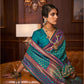 Rajwada Green And Pink Woven Design Silk Blend Saree With Unstitched Blouse For Women
