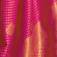 Rajwada Pink Woven Design Silk Blend Saree With Unstitched Blouse For Women