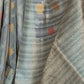 Rajwada Grey Woven Design Silk Blend Saree With Unstitched Blouse For Women