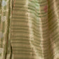 Rajwada Olive Woven Design Silk Blend Saree With Unstitched Blouse For Women