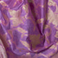 Rajwada Purple Woven Design Silk Blend Saree With Unstitched Blouse For Women