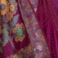 Rajwada Women Violet Organza Woven Saree With Unstitched Blouse