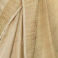 Rajwada Beige Linen Tissue Saree for Women With Unstitched Blouse