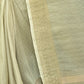 Rajwada Light Green Linen Tissue Saree for Women With Unstitched Blouse