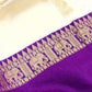 Rajwada Purple Silk Blend Woven Saree For Women