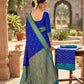 Rajwada Royal  Blue Silk Blend Woven Saree For Women