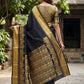 Rajwada Black Silk Woven Saree For Women