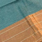 Rajwada Dusty Blue Cotton Blend Woven Saree For Women