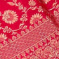 Rajwada Pink Silk Blend Woven Saree For Women