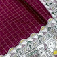 Rajwada Maroon Silk Blend Woven Saree For Women