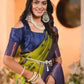 Rajwada Light Green Silk Printed Saree For Women