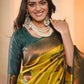 Rajwada Yellow Silk Printed Saree For Women