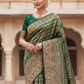 Rajwada Green Silk Woven Saree For Women