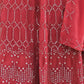 Rajwada Red Georgette Embellished Semi Stitched Lehenga With Unstitched Blouse For Women
