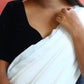 Rajwada White Cotton  Saree  With Unstitched Blouse for Women